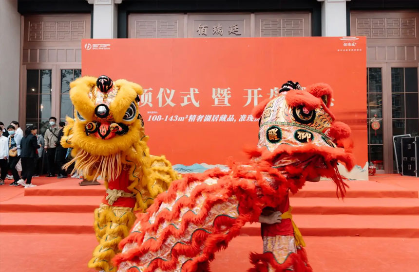 西安封顶舞狮