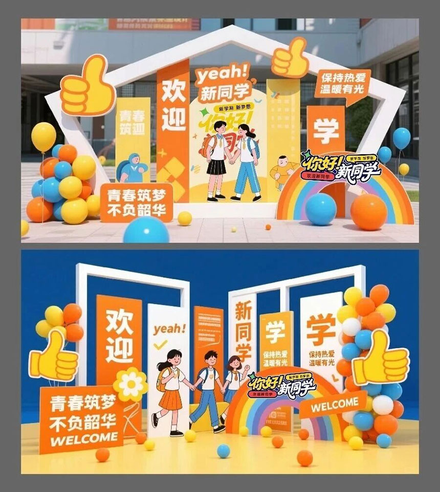 西安开学典礼场地布置